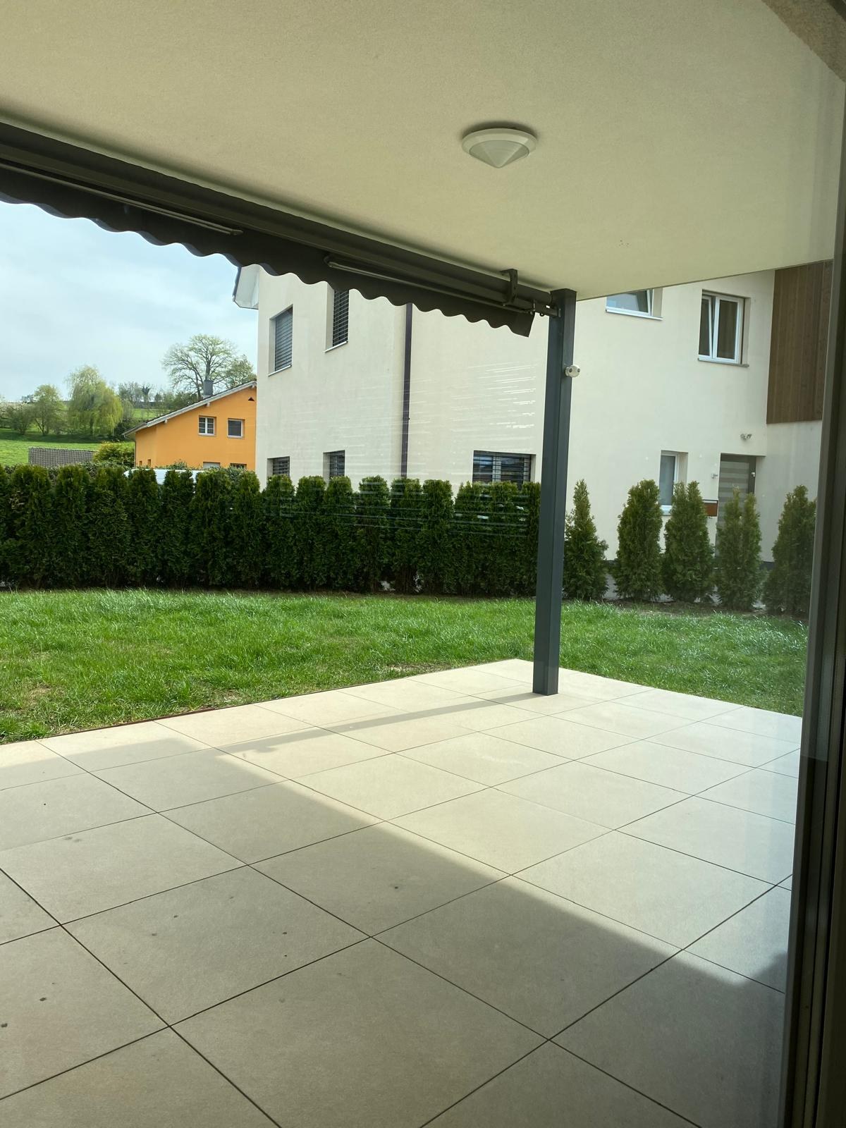 Sitzplatz und Garten